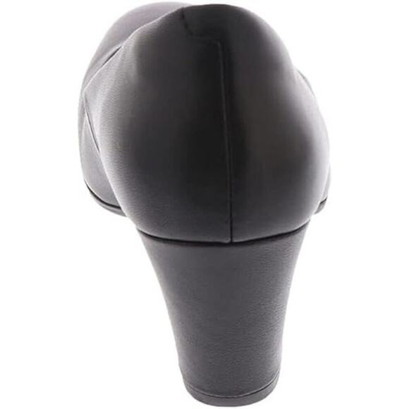 Sofft Lana Suede Block Heels Shoes Closed Toe Leather Black Size 11M NWB - Picture 4 of 12